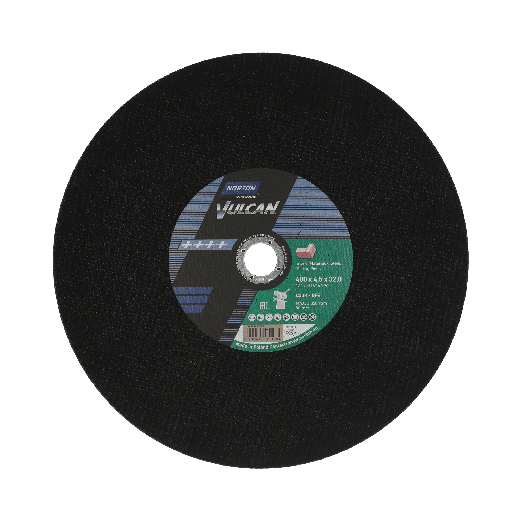 Disco Corte Pedra/Ferro 41_400x4,5x32 C30R Vulcan