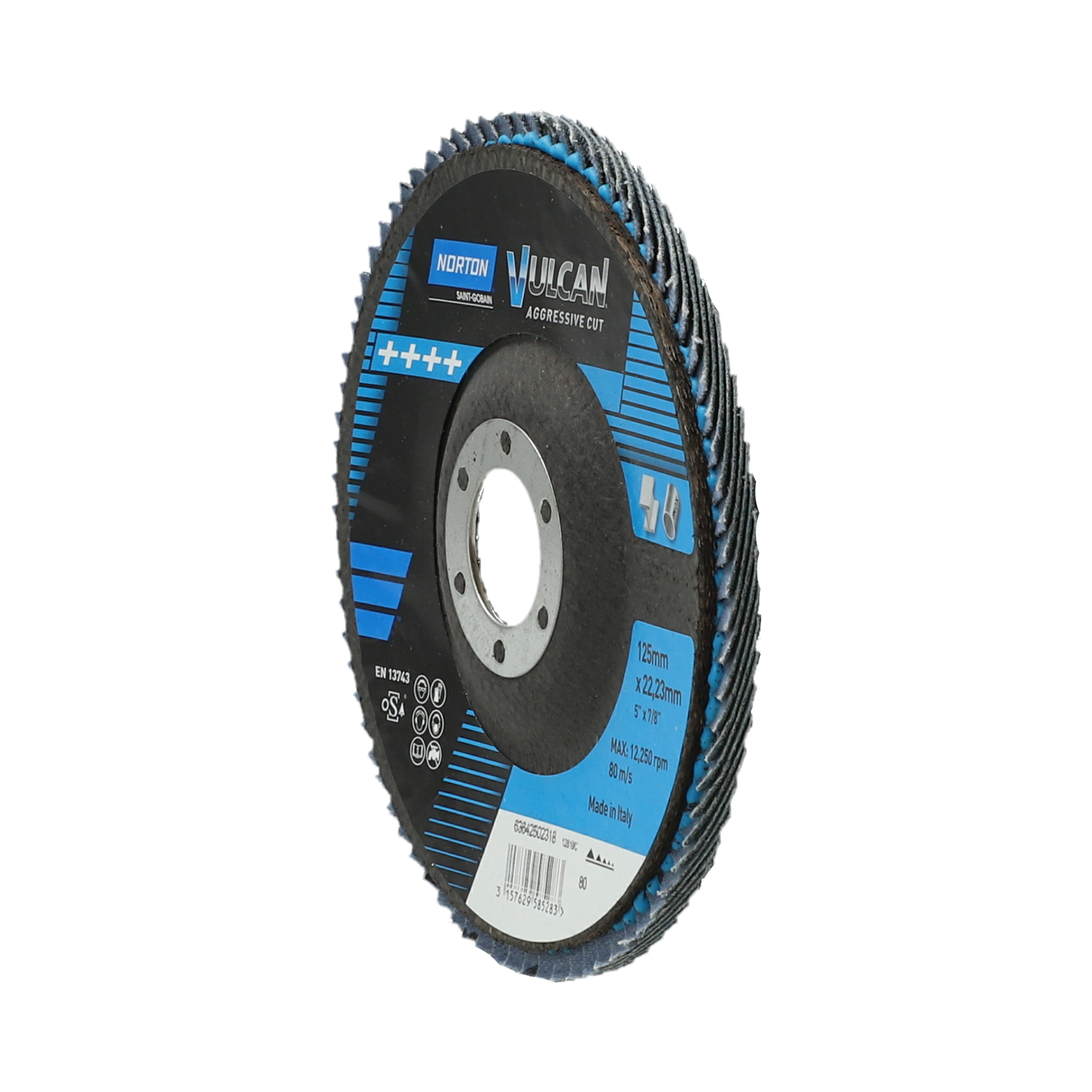 Disco Lamelado Vulcan R842 125x22 P80