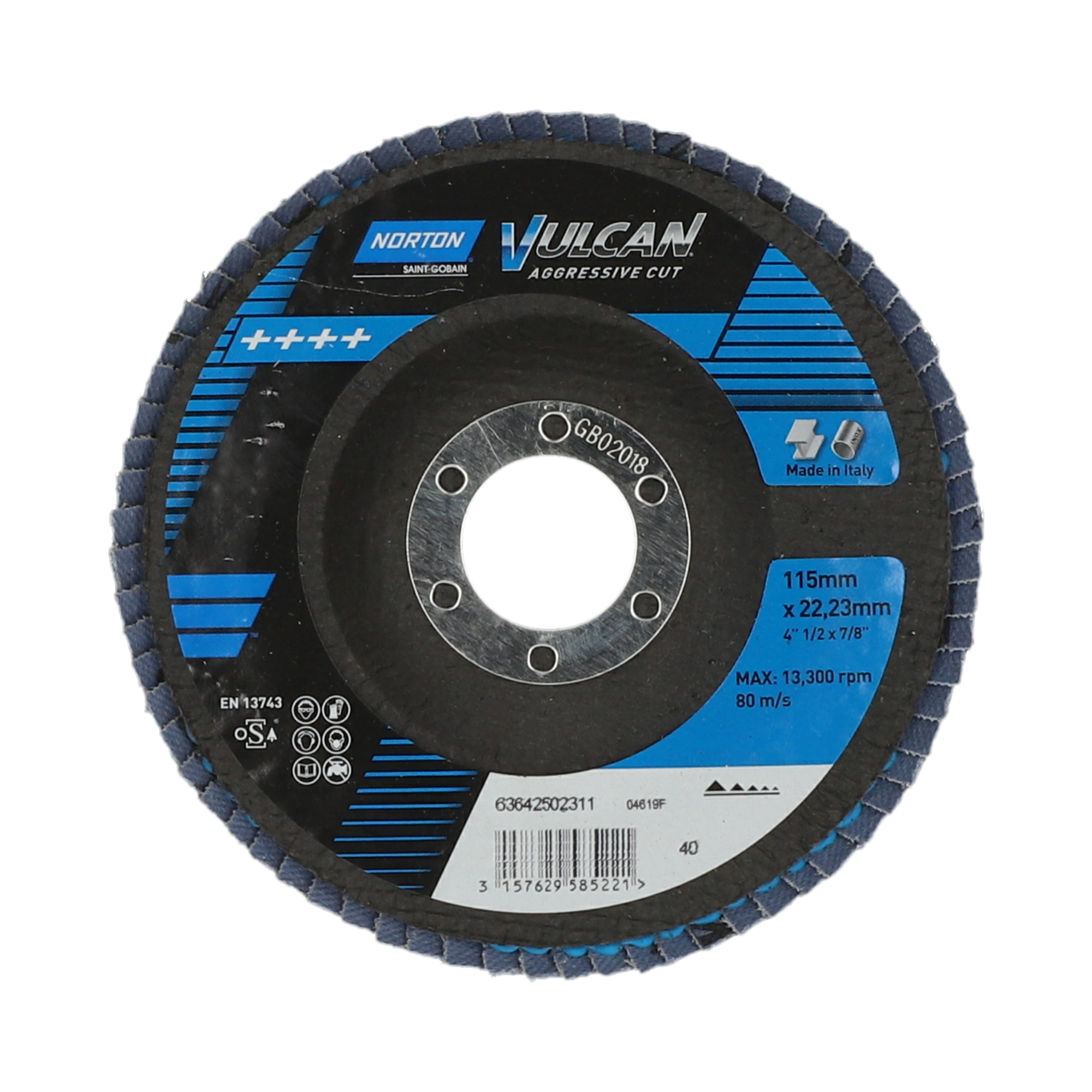 Disco lamelado 115x22 P40 Vulcan R842