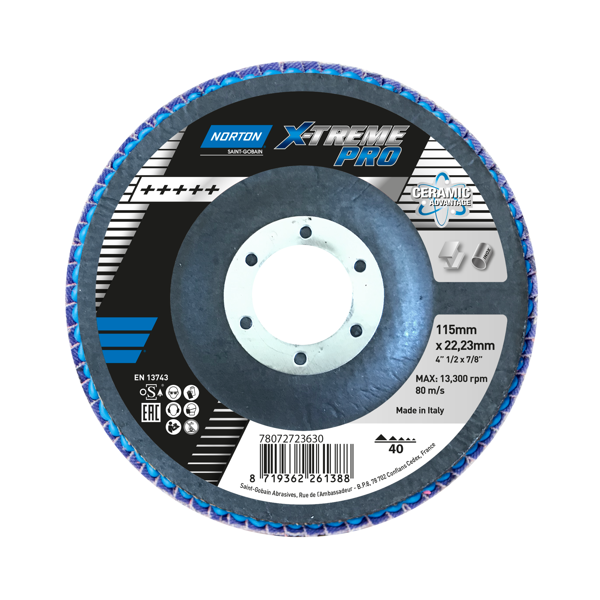 Discos Lamelados R928 115x22 P40 X-TREME PRO