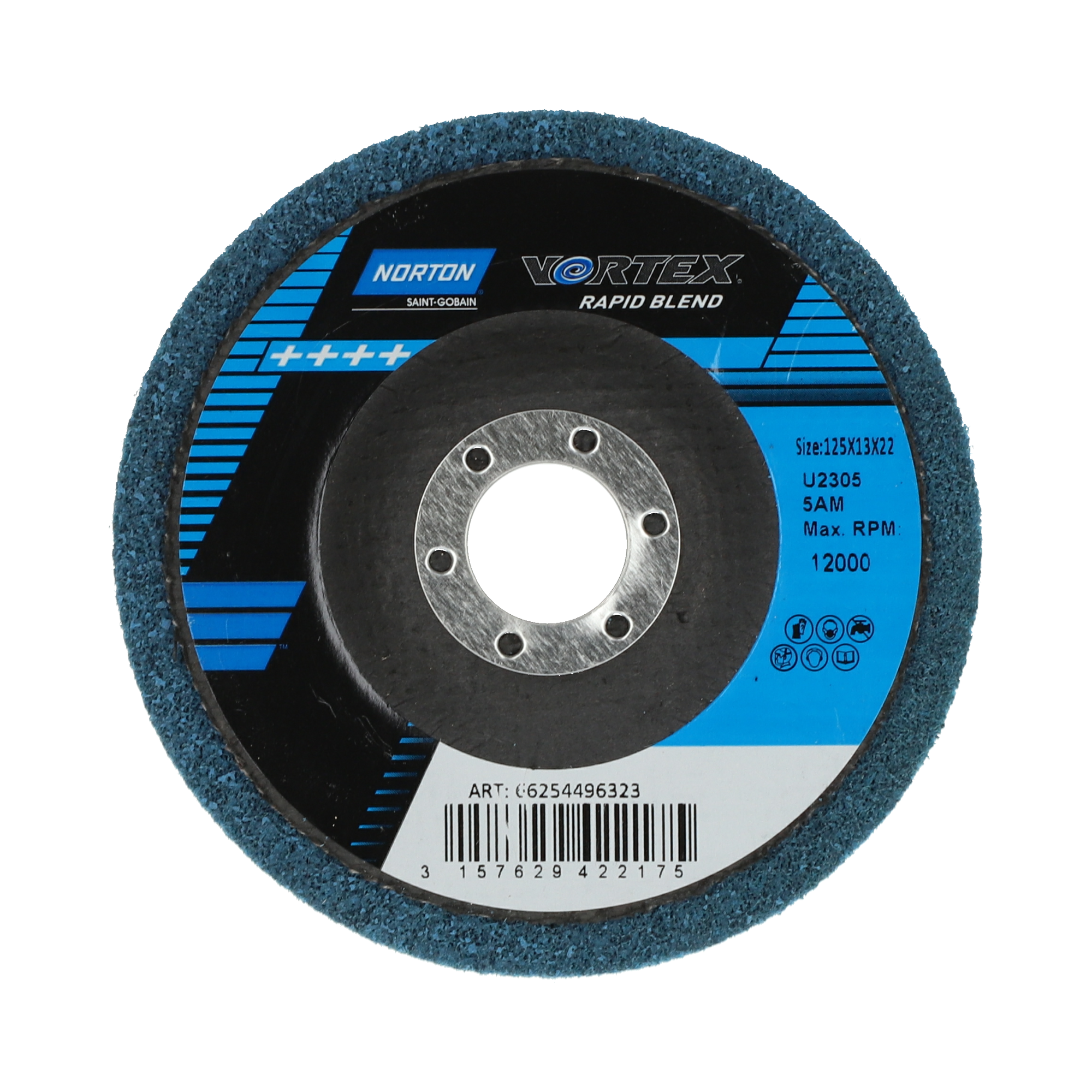 Disco Rebarbar 125x12x22 Vortex R. Blend U2305 5AM