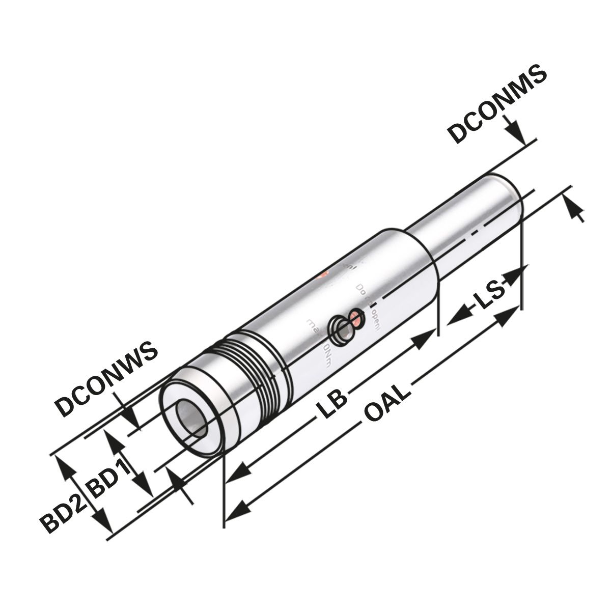 Mandril de Expansão Hidráulico Kemmler 12mm para Ferramentas de Haste Reta
