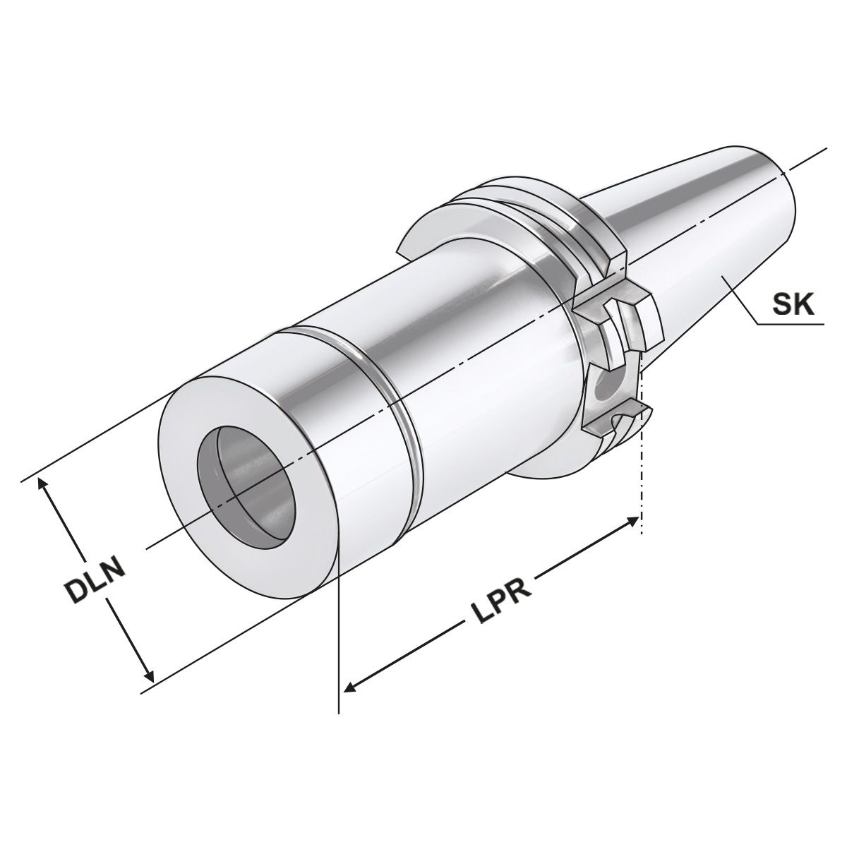 ER-Precision Collet Chuck SK 40 - 2/20 - 70 | ER 32 com Alta Precisão