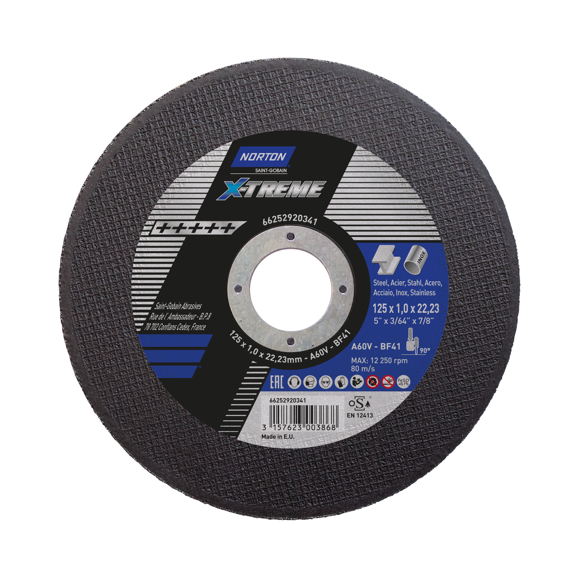 Disco Corte A36V 230x1,9x22,23 T41 NOR-X-Treme life