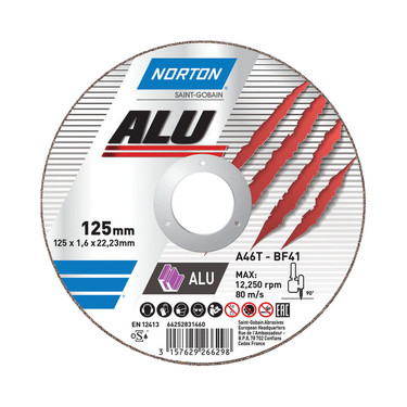 ALU para Corte Ultra Thin em ALUMINIO com Rebarbadora Angular
