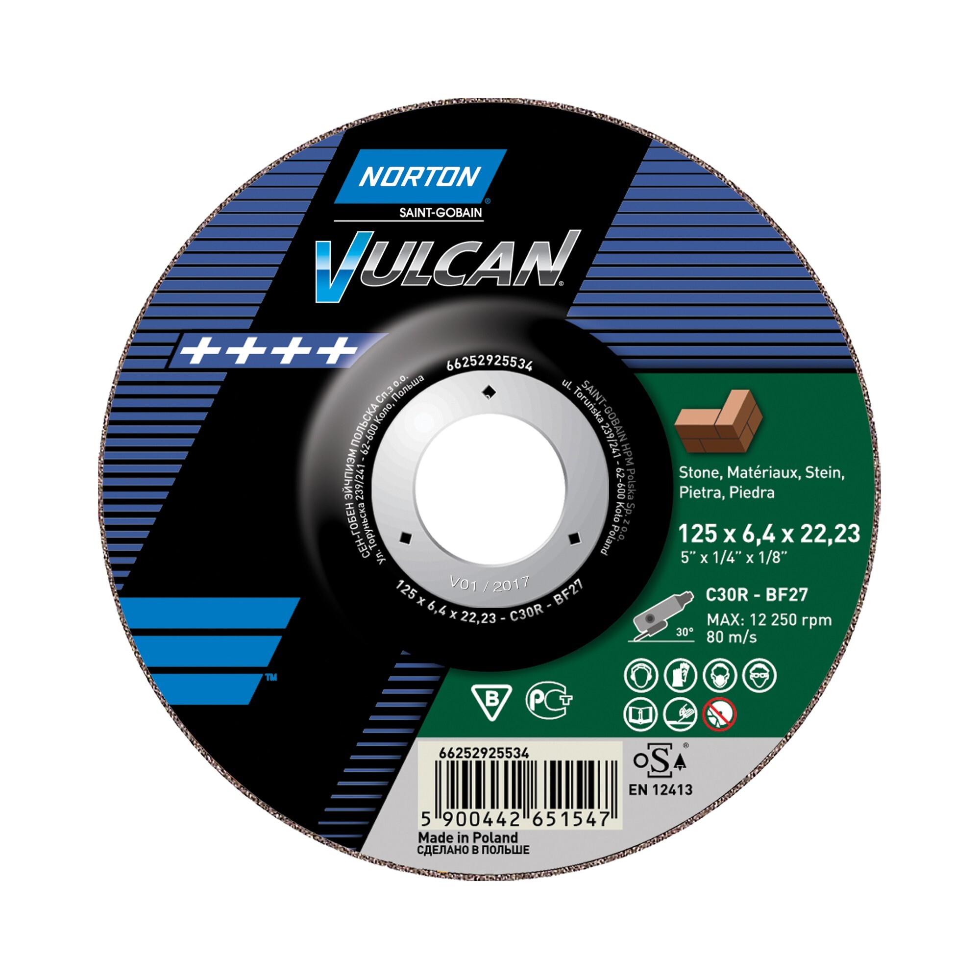 VULCAN para Desbaste em PEDRA com Rebarbadora Angular