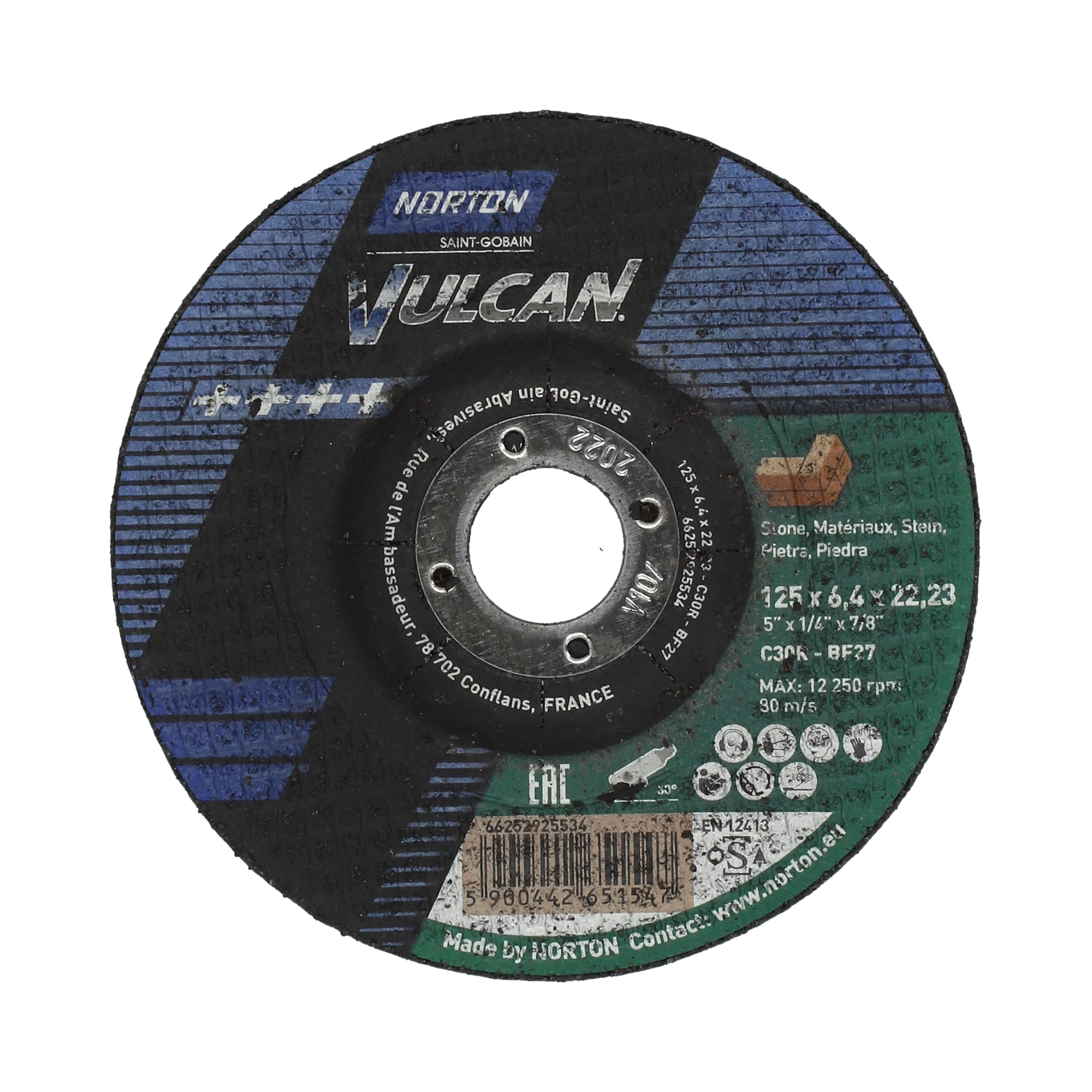 VULCAN para Desbaste em PEDRA com Rebarbadora Angular