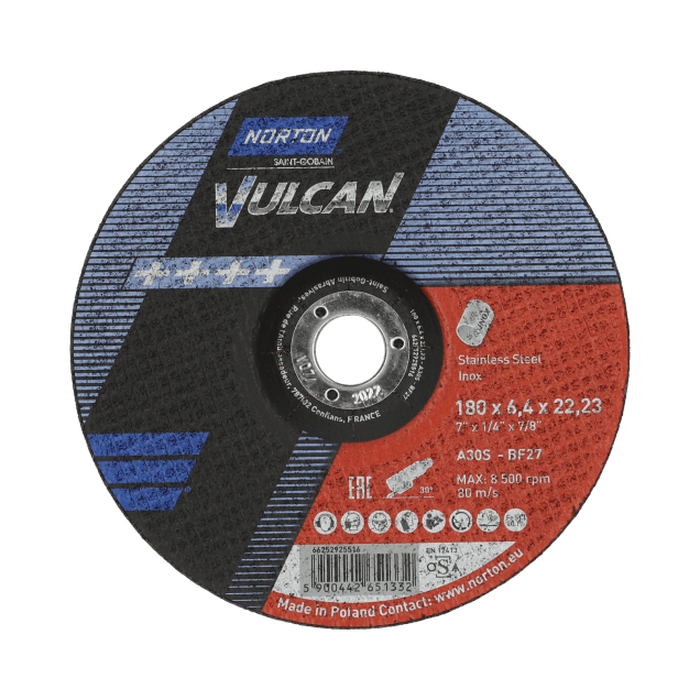 Disco Norton Vulcan - Desbaste Inox